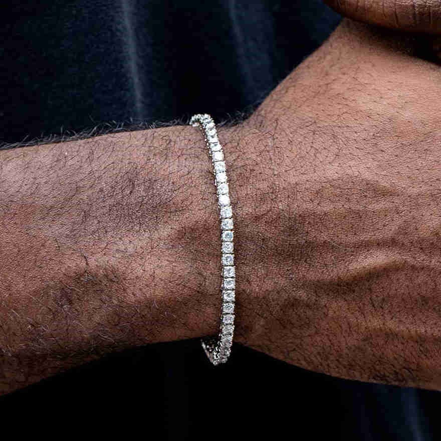 3mm Tennis Bracelet in 18K White Gold