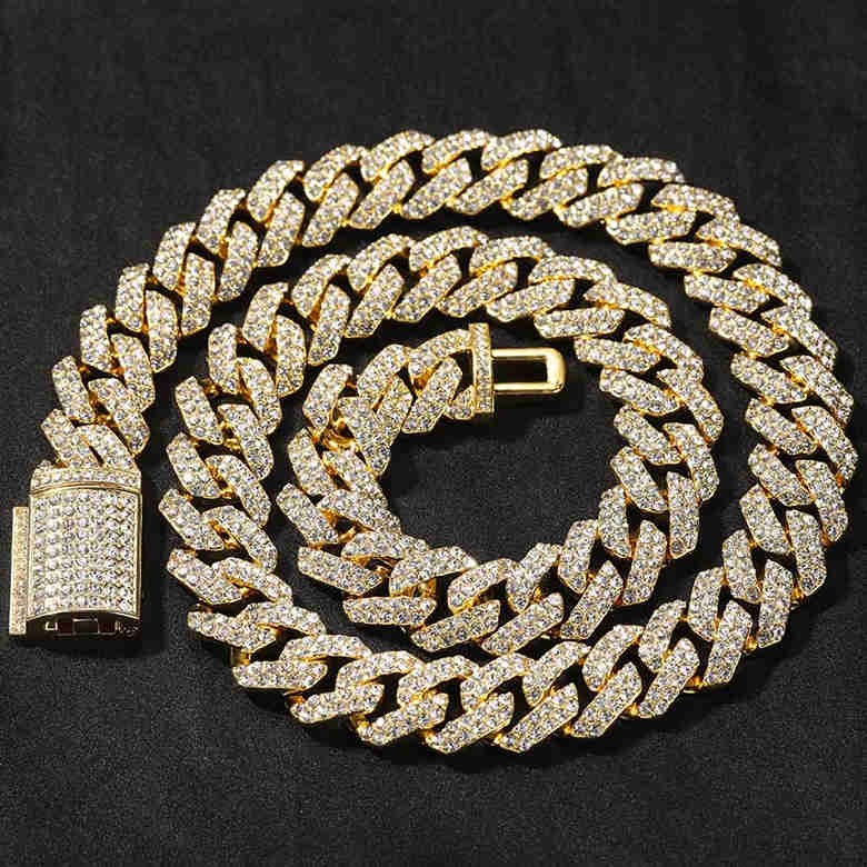 18mm Iced Out Cuban Chain