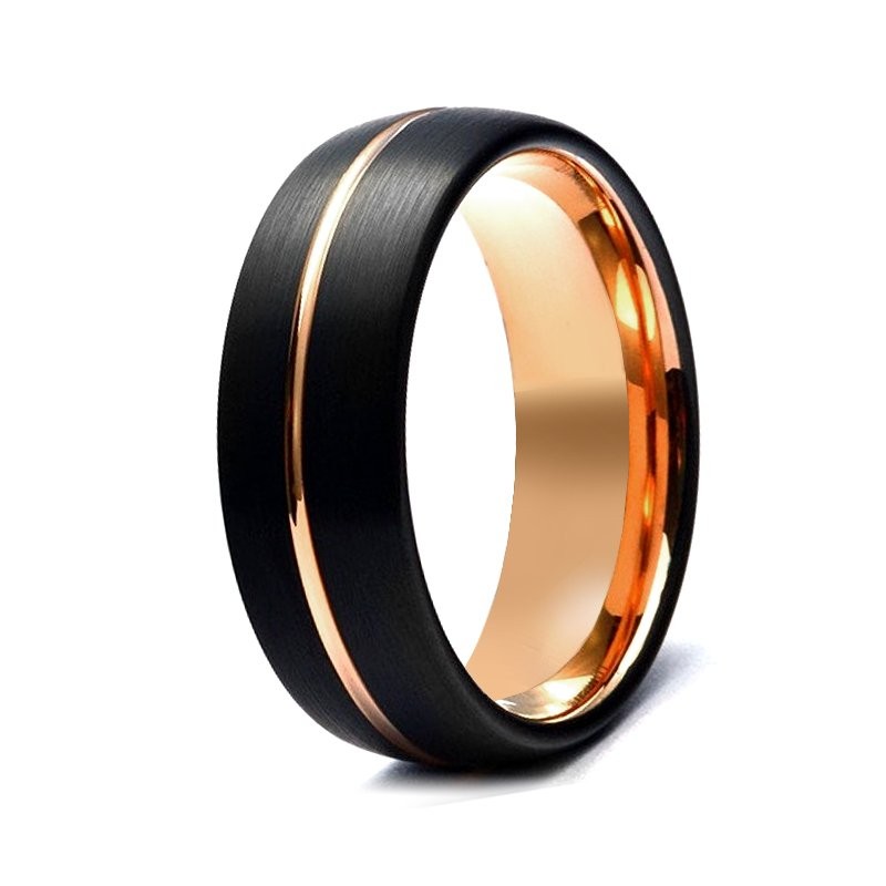 Tungsten 18K Gold Men's Ring